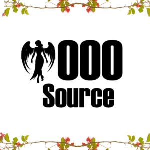 エンジェルナンバー 000 Source ウォールステッカー 30cm 転写タイプ 黒背景白文字 スピリチュアル インテリア Zero Origin